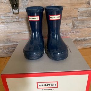 Hunter Kids First Classic Rain Boots Navy 5/6